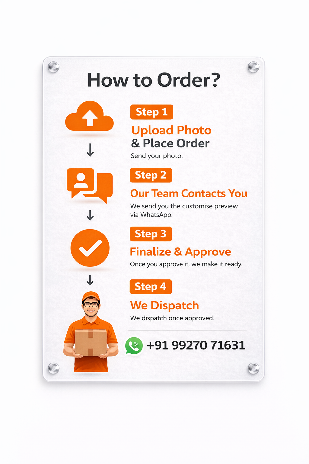 Royal Pearl LED Floral Customizable Frame