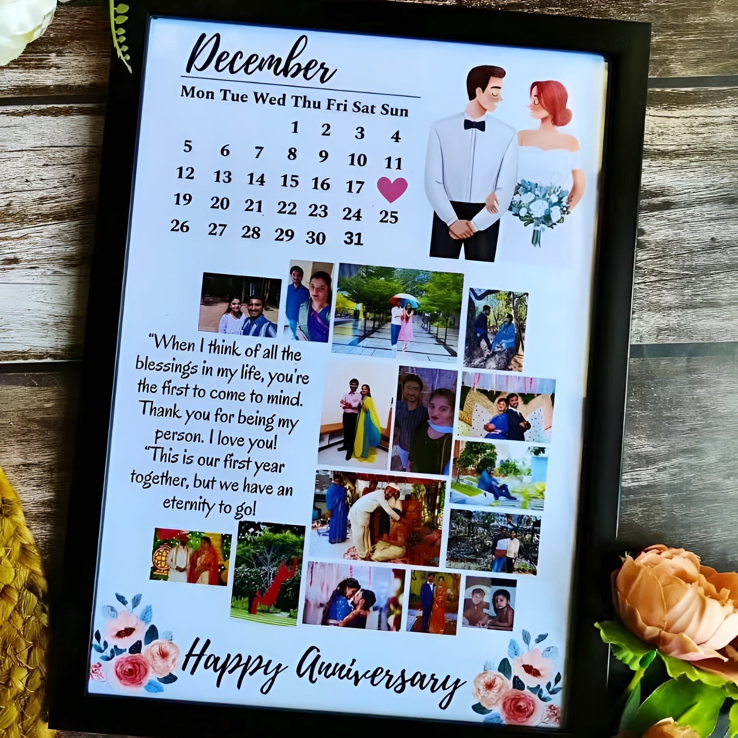 Moon Photo Frame A4 size