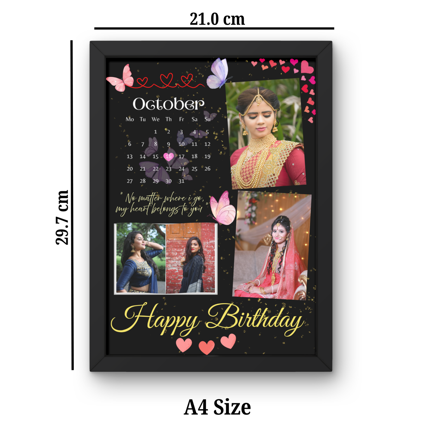 Moon Photo Frame A4 size